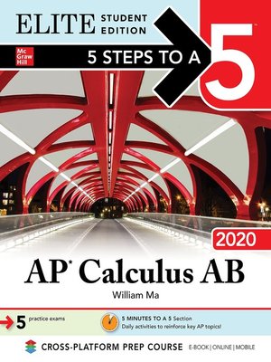 cover image of 5 Steps to a 5: AP Calculus AB 2020